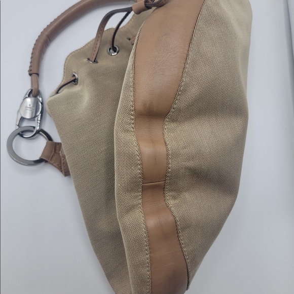 Vintage Large Gucci Shoulder Bag Beige - Picture 6 of 6